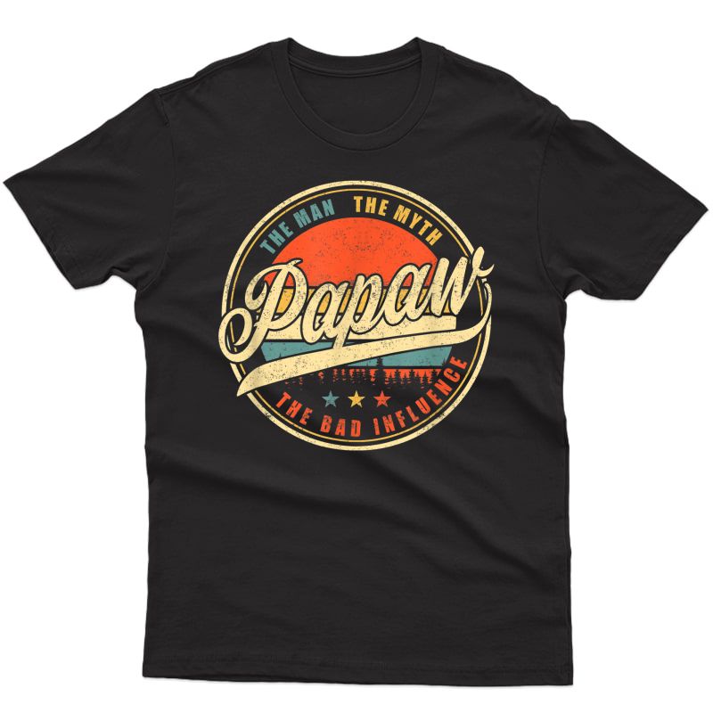 Papaw Retro Vintage Funny Papaw Father's Day Gift Grandpa T-shirt