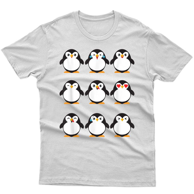 Penguin Emojis Shirt | Cool Stylish Flightless Birds Gift