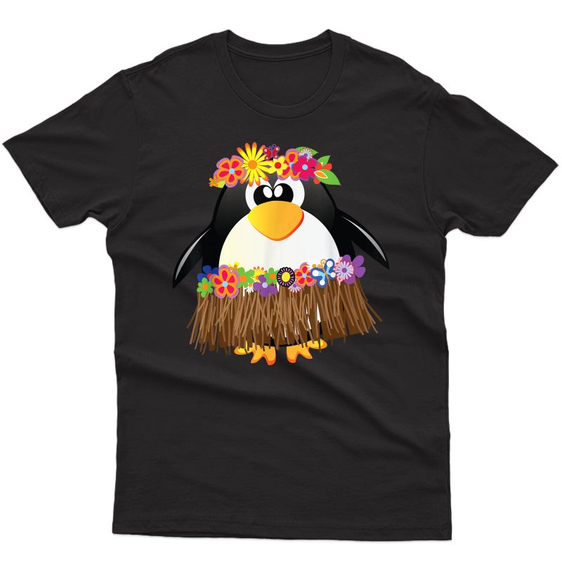 Penguin With Luau Costume Shirt | Cool Hula Penguin Gift