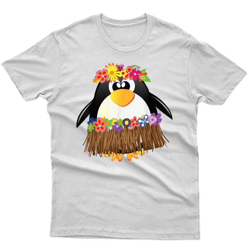 Penguin With Luau Costume Shirt | Cool Hula Penguin Gift