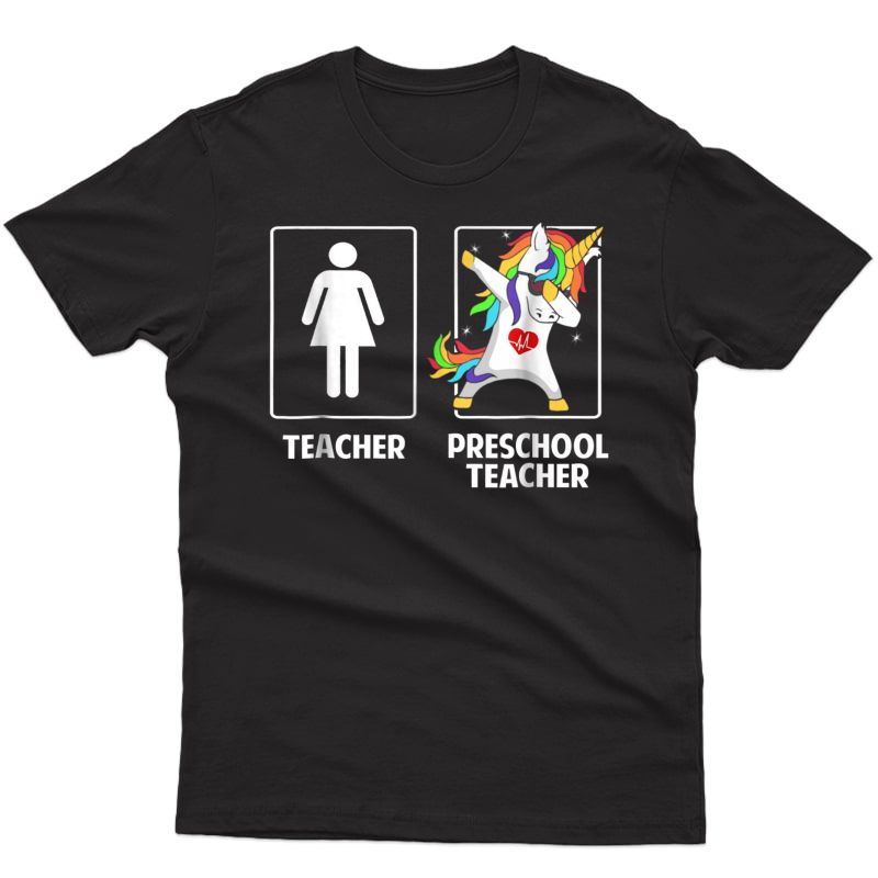 Preschool Pre-k Tea Unicorn Dabbing Funny T Shirt Gifts