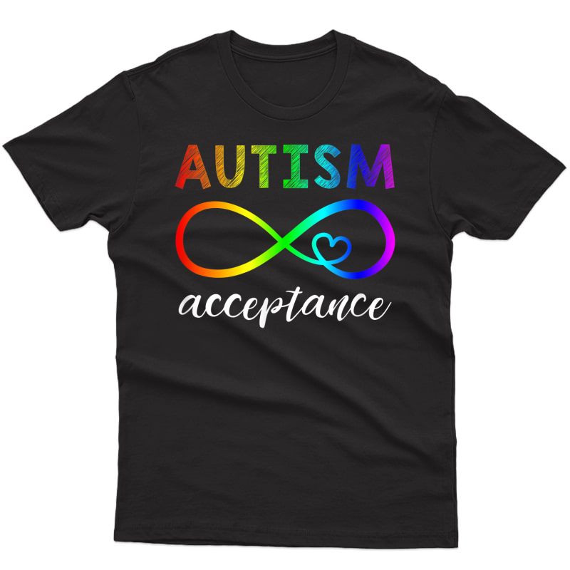 Red Instead Autism Shirt Autism Acceptance T-shirt