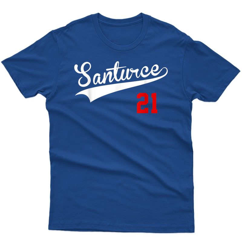Santurce 21 T-shirt - Vintage Puerto Rico Baseball Shirt