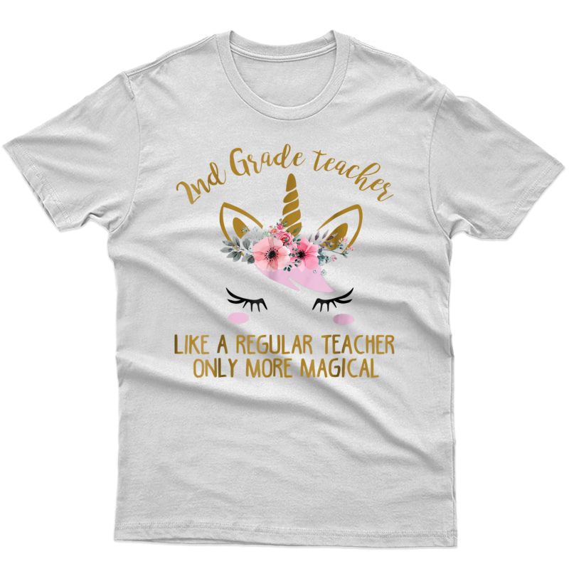 Second Grade Tea Cute Magical Unicorn Gift Shirt