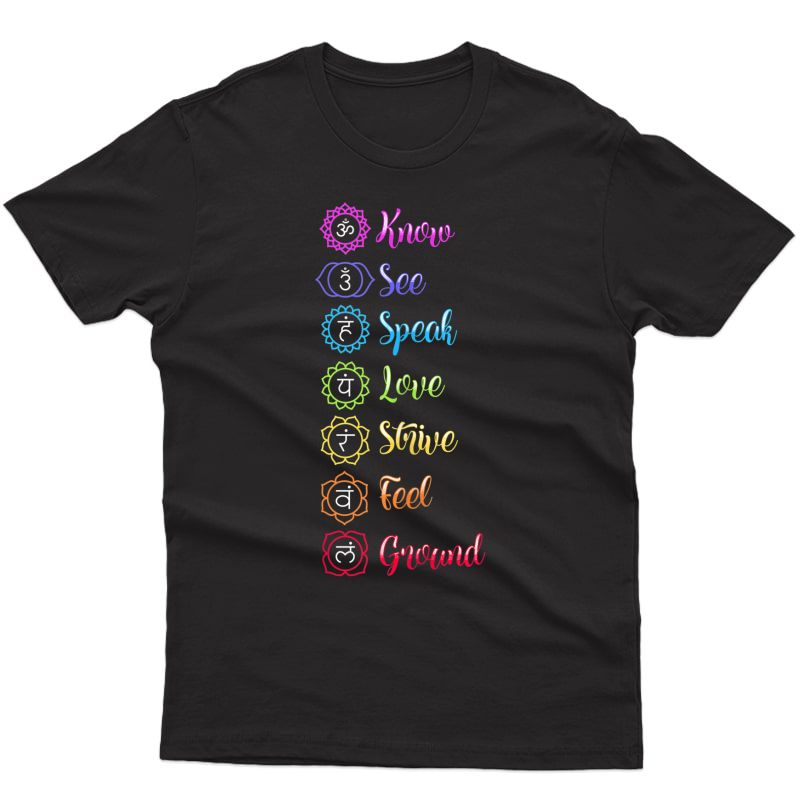 Seven Chakra Om Yoga Tank Top Shirts