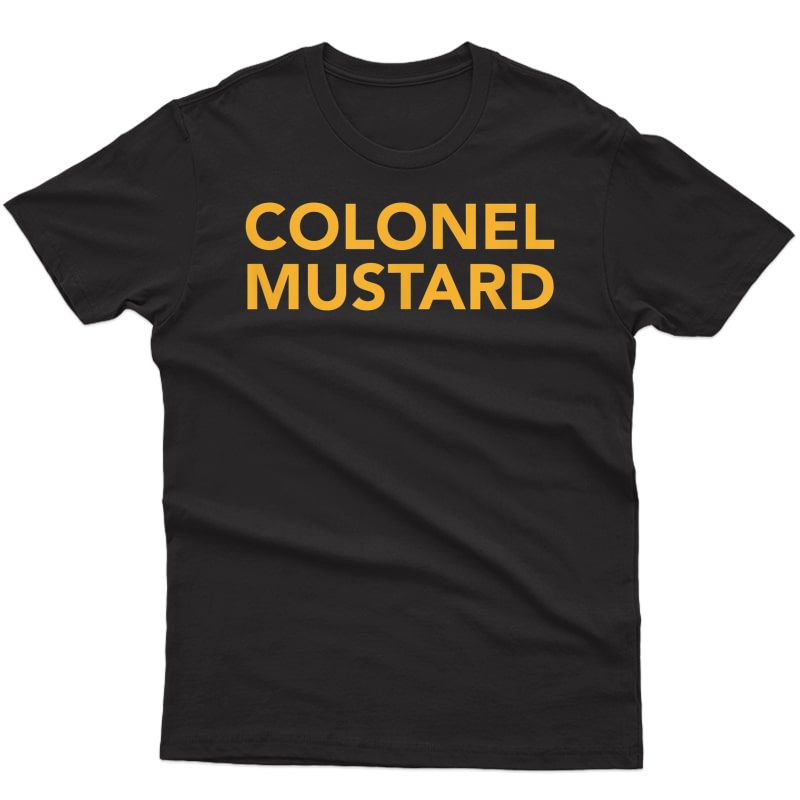 Simple Halloween Costume Tshirts, Colonel Mustard Shirt