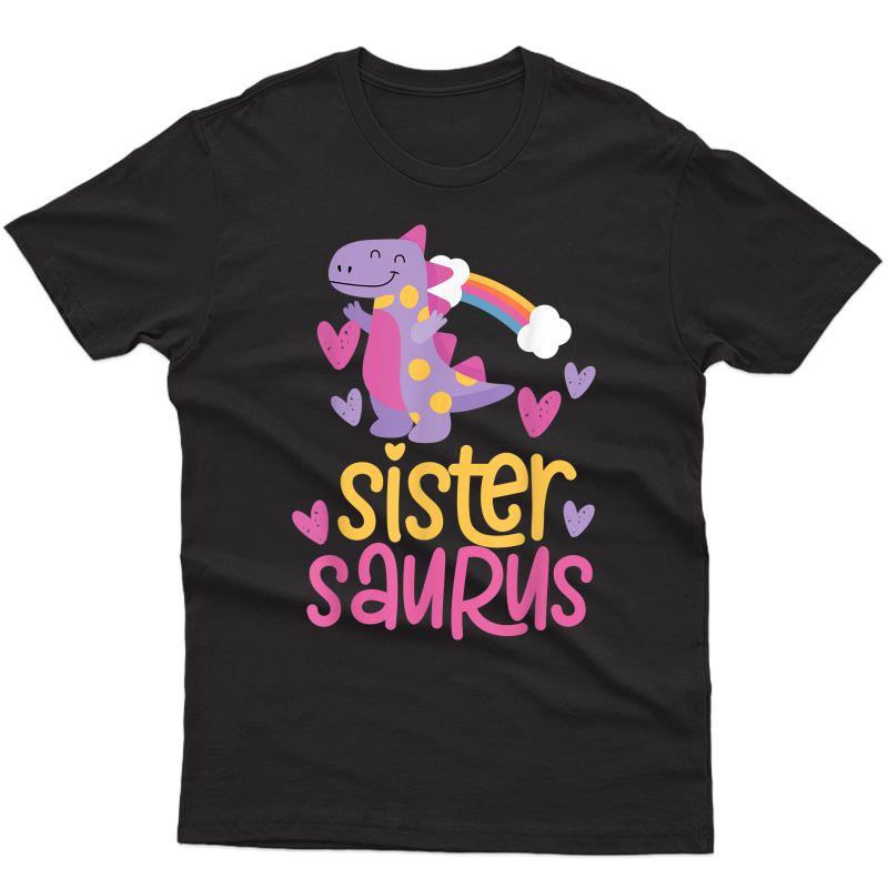 Sistersaurus Sister Saurus Dinosaur For T-shirt