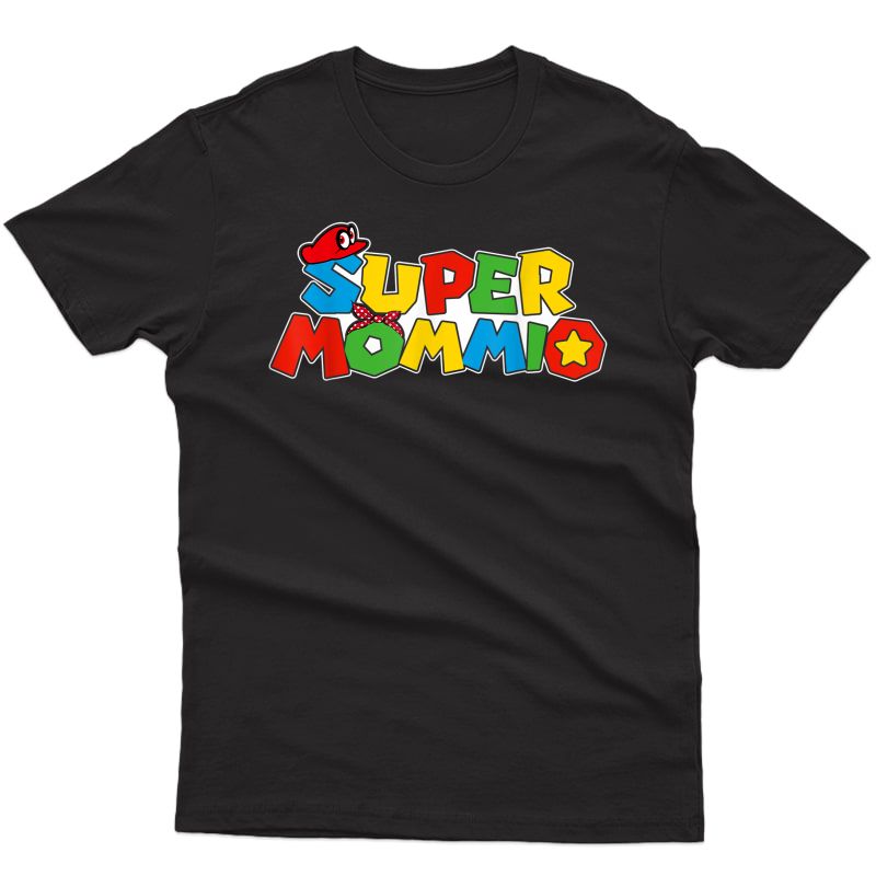Super-mommio Funny Mom, Mommy, Mother Video Game Lovers T-shirt