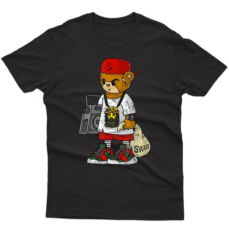 Teddy Bear Rap Hip Hop Lover Clothing Hipster Dope Gift T-shirt