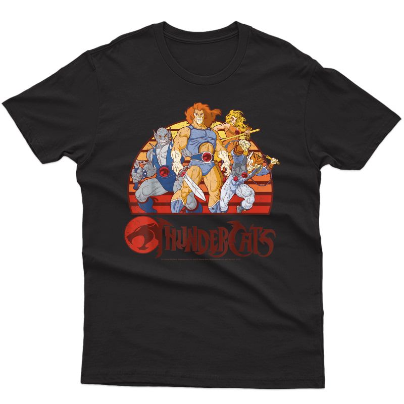 Thundercats Group Retro Sunset T-shirt