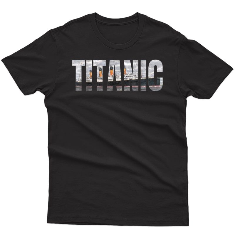 Titanic Sailing Ship 1912 Cruise Vintage Distressed T-shirt