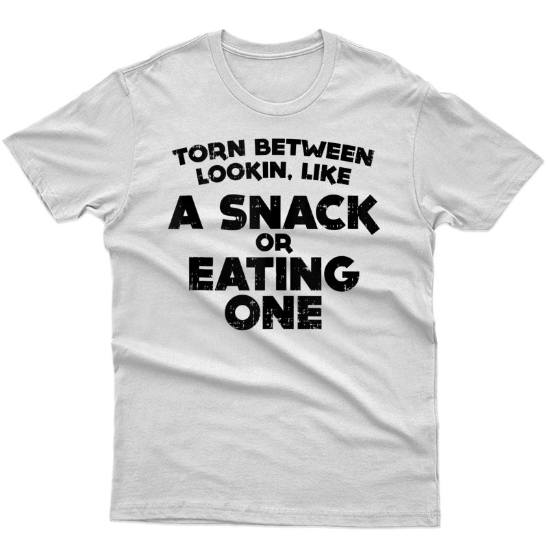 Torn Between Wanting A Snack Funny Gym Workout Ness Gift Tank Top Shirts