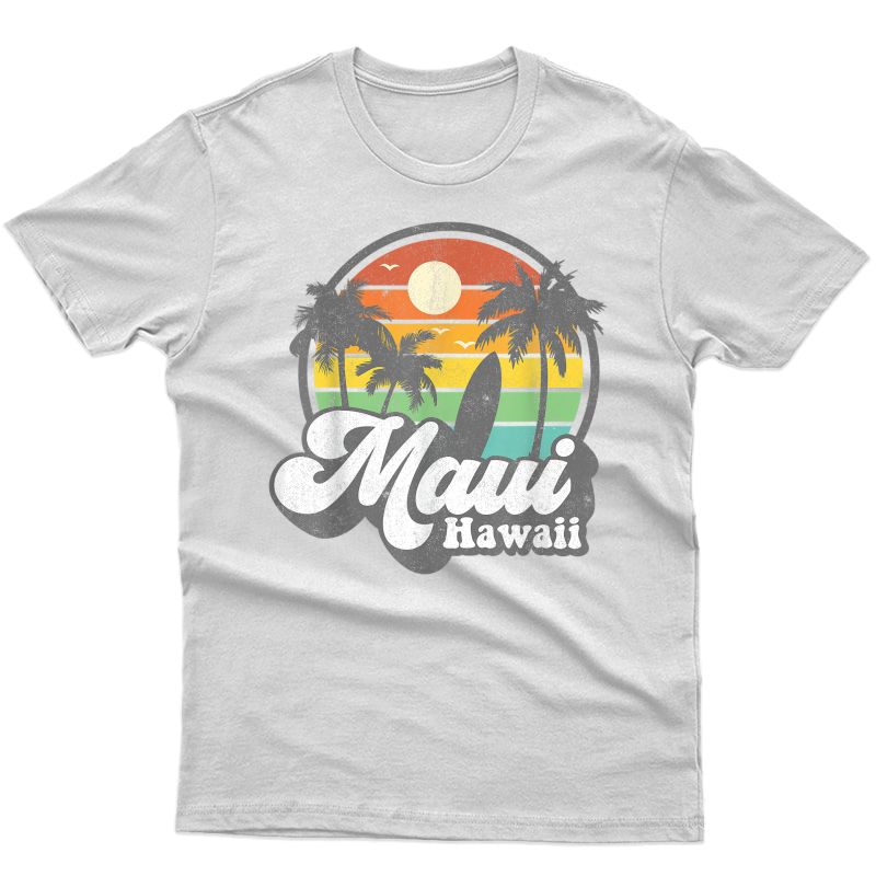 Vintage Maui Hawaii Hawaiian Beach Surfing 70's Surf Gift T-shirt