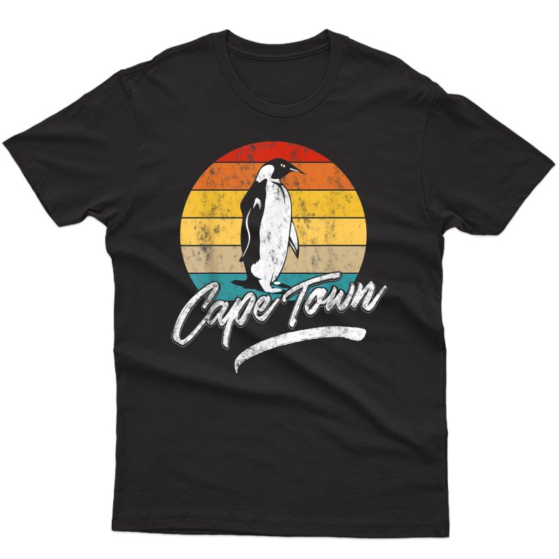 Vintage Retro Cape Town South Africa Souvenir Penguin T-shirt