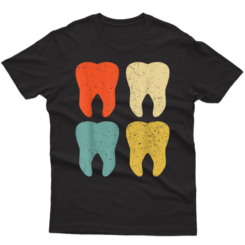 Vintage Retro Dentist Dental Hygienist Assistant Shirt Gift