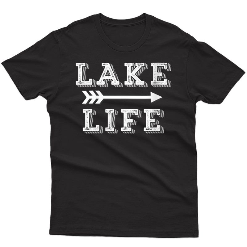  Lake Life T Shirt Fishing Boating Sailing Funny Outdoor Tee T-shirt